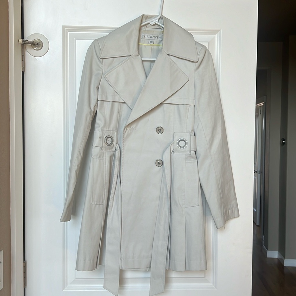 Via Spiga Belted Trench Coat.